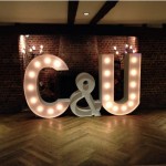 Light Up Letters for a Wedding