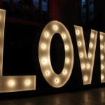 Light Up Letters Spelling Love